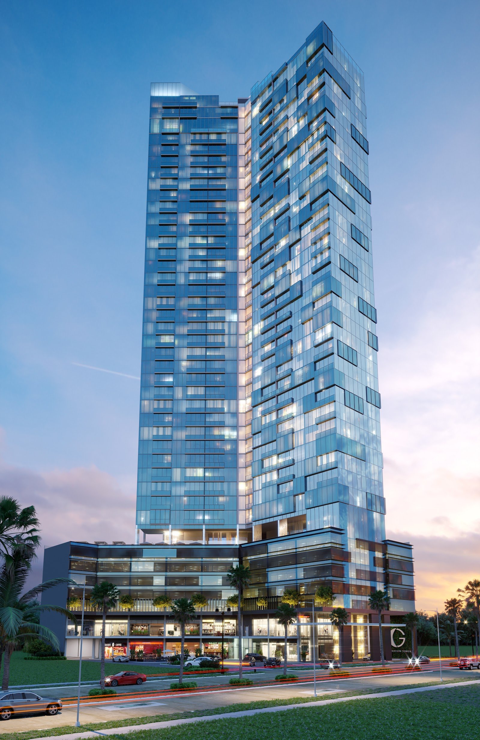 Fachada completa de Generation Tower, Panamá