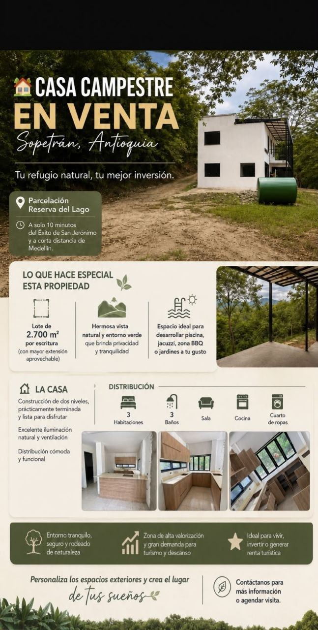 Finca en Sopetrán, Antioquia, Colombia